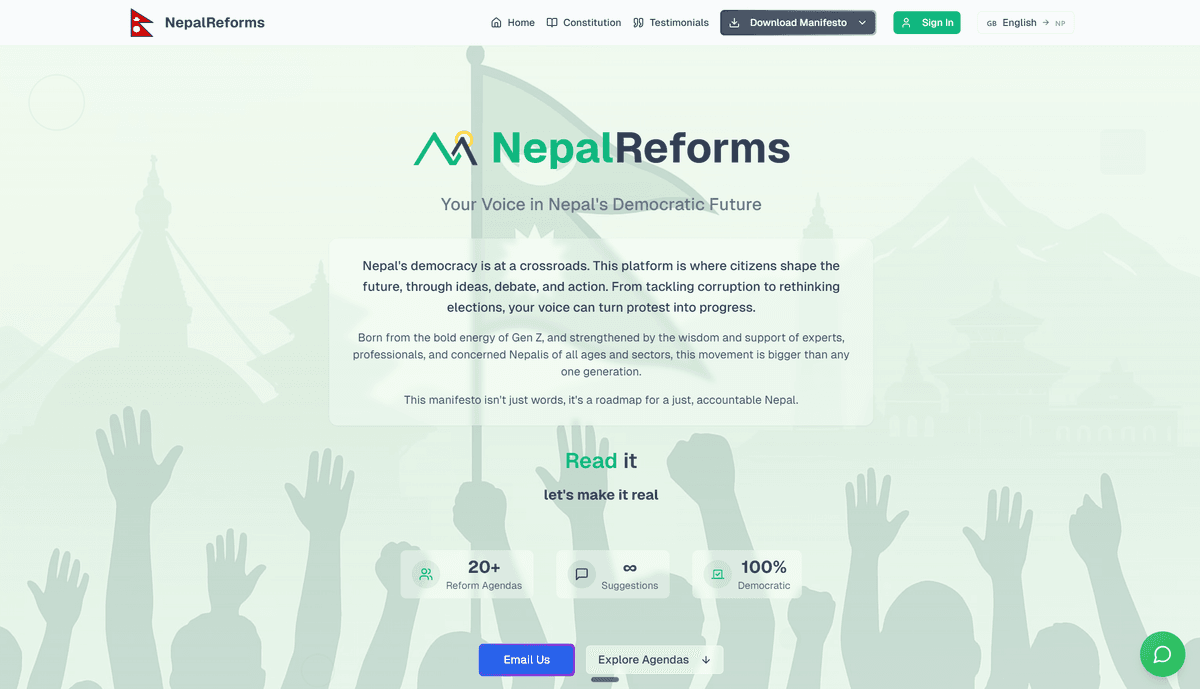 NepalReforms Platform