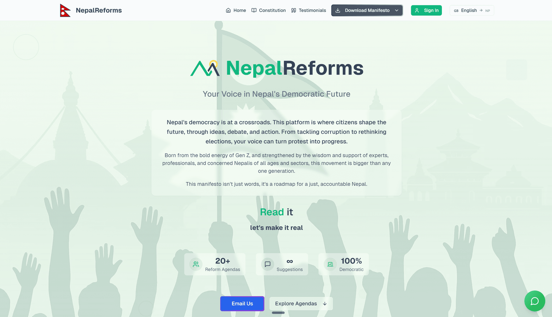 NepalReforms Platform
